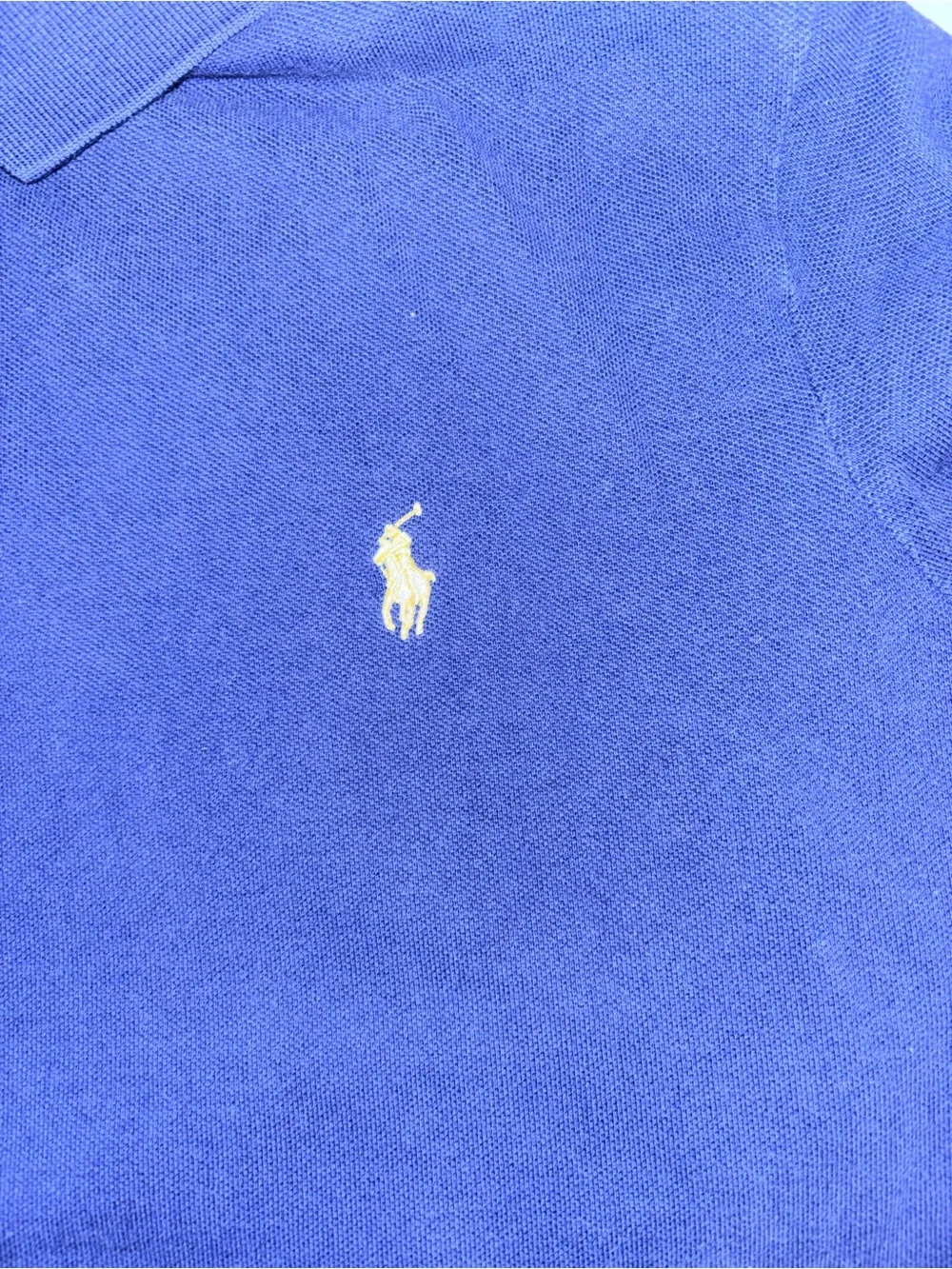 Polo by Ralph Lauren Navy Short-Sleeve Polo with Yellow Pony